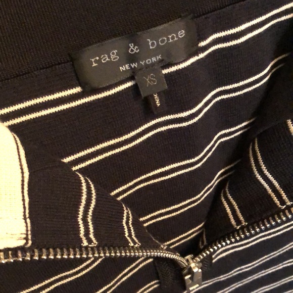 Rag and Bone Reagan Striped Mini Skirt w/Pockets - Picture 9 of 11